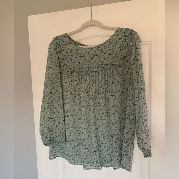 Gap floral peasant shirt - Picture 3 of 4